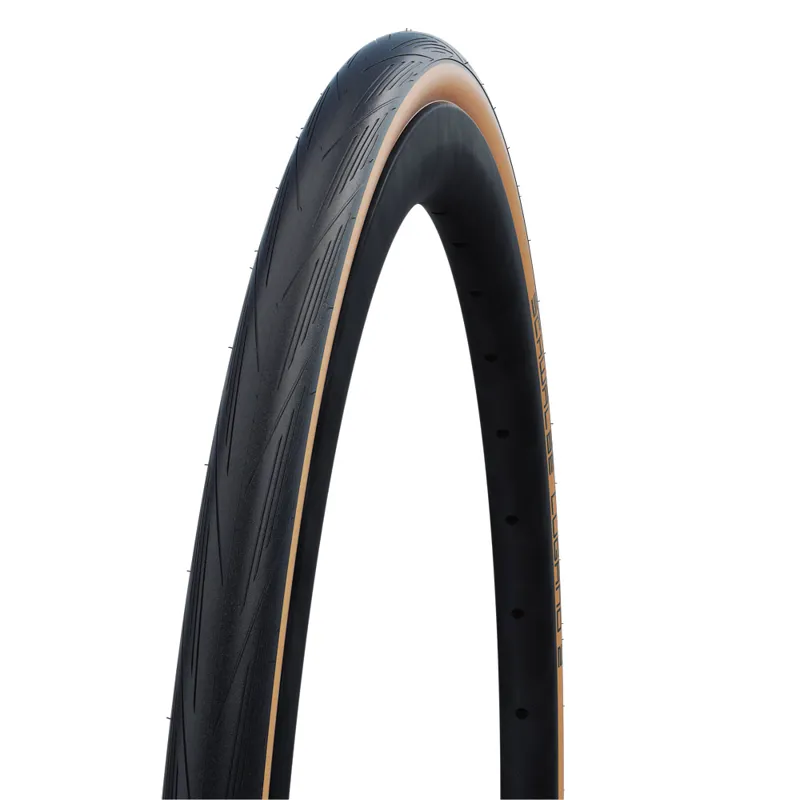 Schwalbe Lugano II K-Guard 700 x 25c Road Bike Tyre - Black/Tan