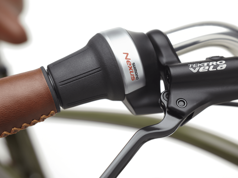 Electra Townie Go 5i EQ Step Over 2025 Electric Hybrid Bike - Olive-7