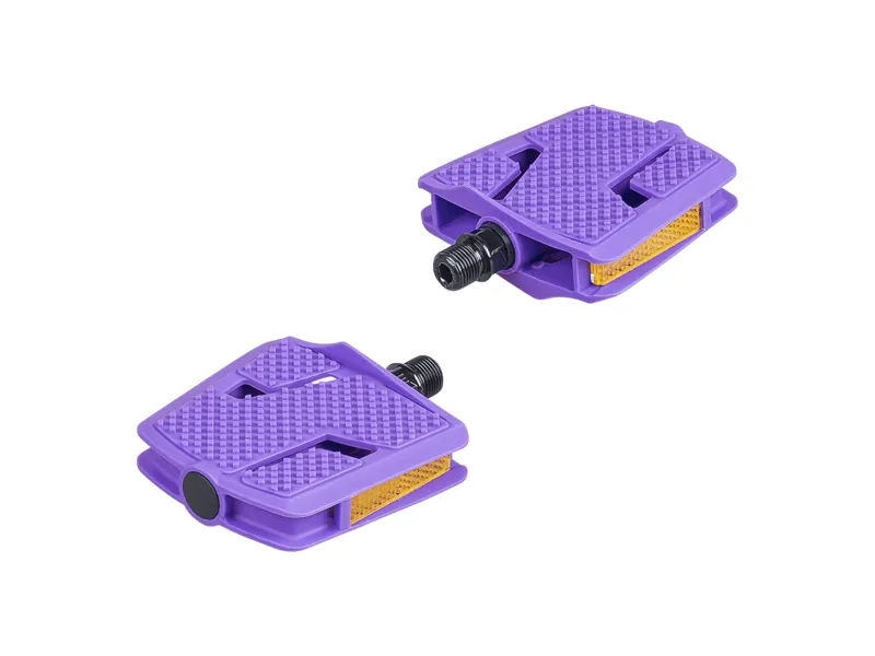 Trek Kid's Platform Large Pedal Set - 9/16 Inch - UltraViolet