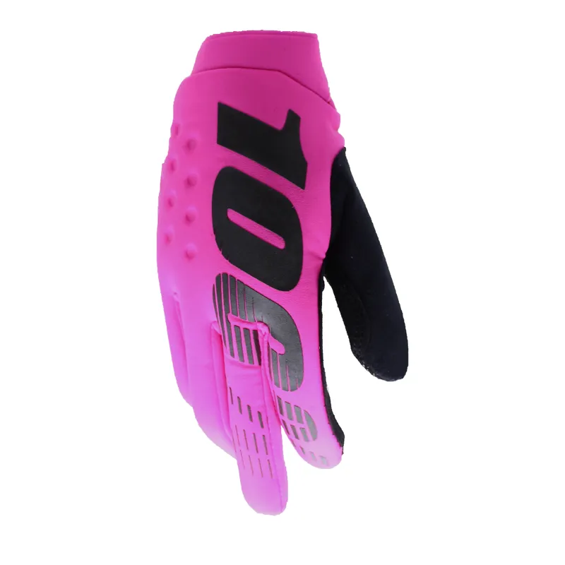 100 Percent Brisker Cold Weather Long Finger Gloves - Neon Pink