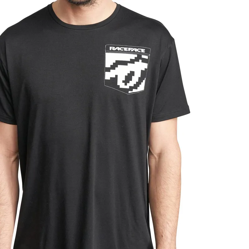 Race Face 8 Bit Pocket Short Sleeve T-Shirt - Black -1