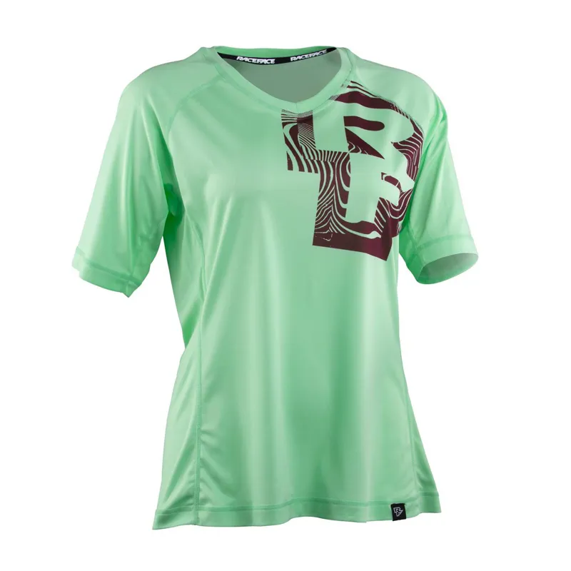 Race Face Nimby Womens Short Sleeve Jersey - Lime 