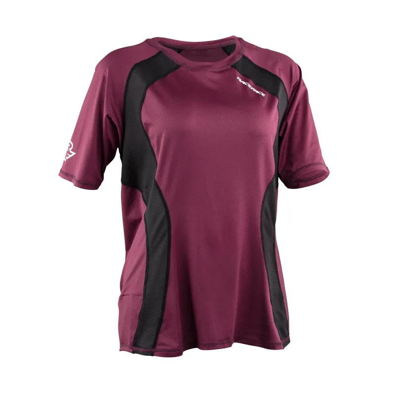 Race Face Traverse Womens Short Sleeve Jersey - Bordeaux