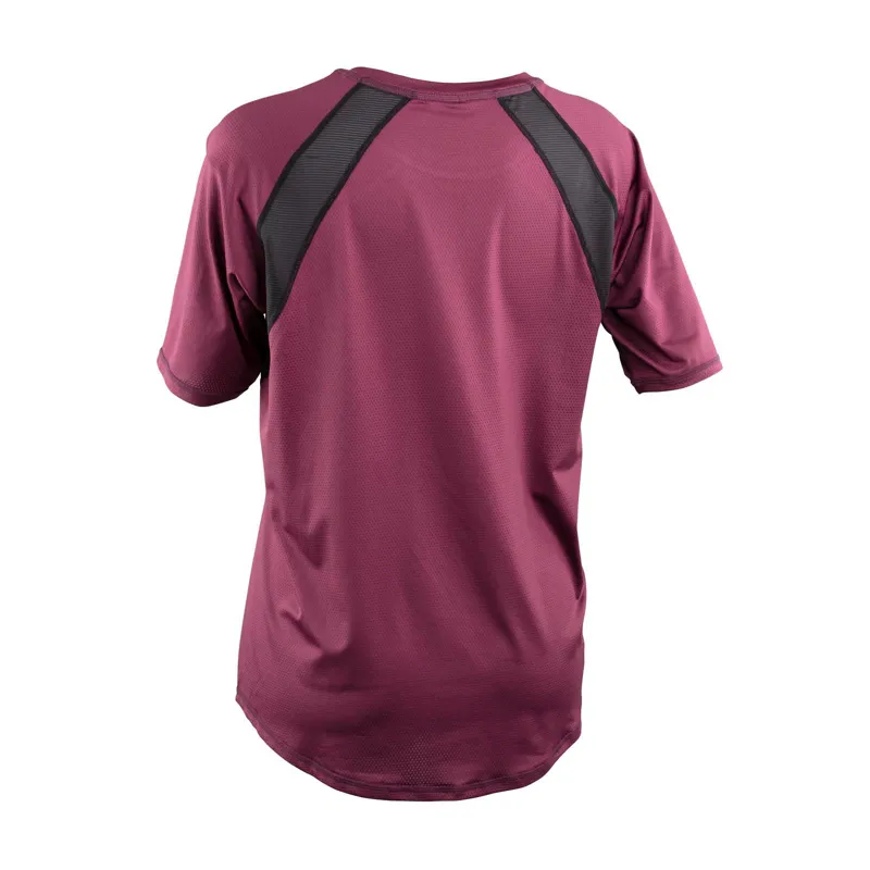 Race Face Traverse Womens Short Sleeve Jersey - Bordeaux-1