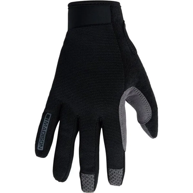Madison Freewheel Trail Youth Long Finger Gloves - Black