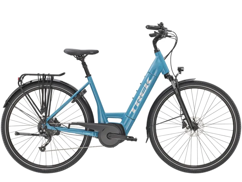 teal trek bike