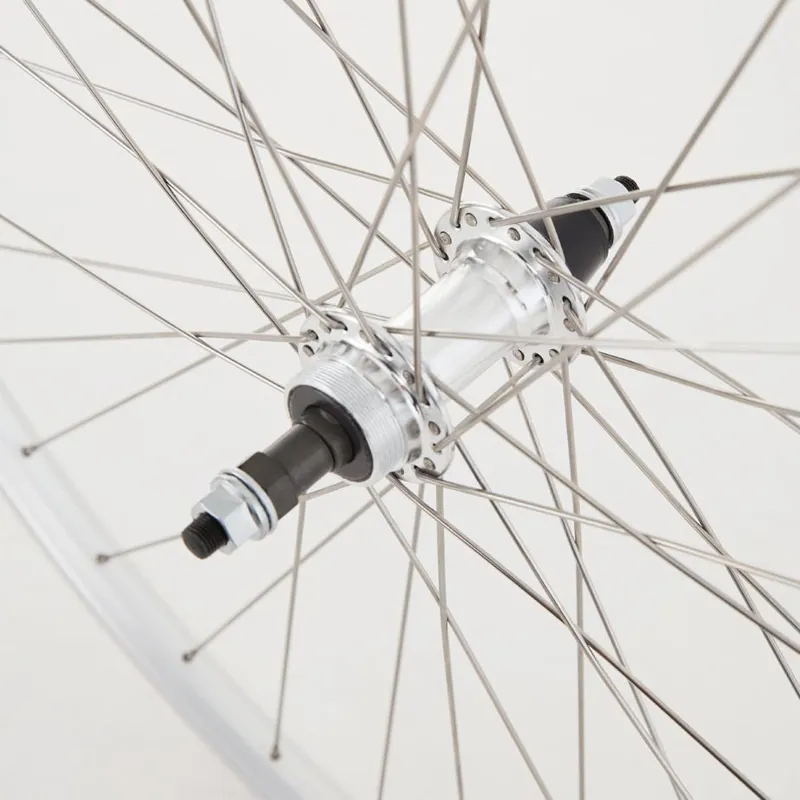 M Part Alloy Hub Solid Axle ScrewOn Freewheel 135mm 36H 700c DW Hybrid-2