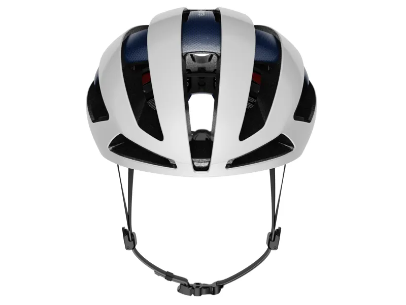 Trek Velocis Mips Road Bike Helmet - Crystal White/Nautical Navy-1