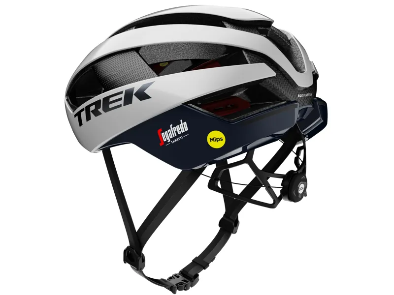 Trek Velocis Mips Road Bike Helmet - Crystal White/Nautical Navy-4