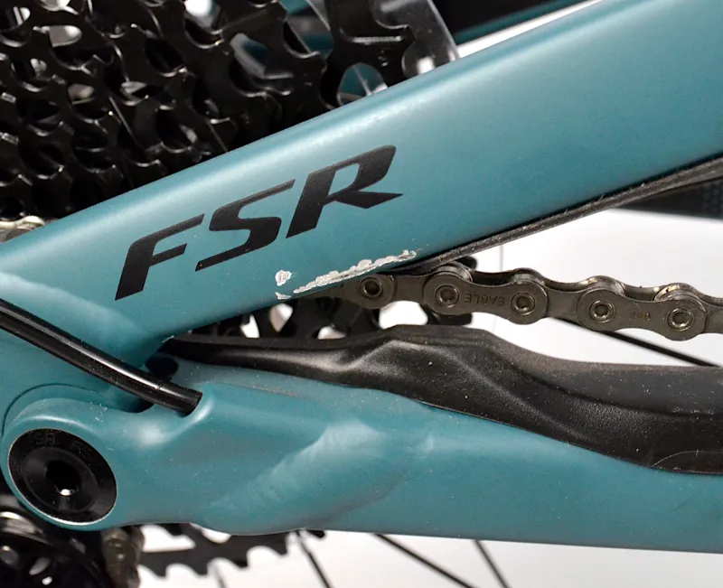 Nearly New Specialized Turbo Levo SL Comp Electric MTB Large Turquoise/Black-1