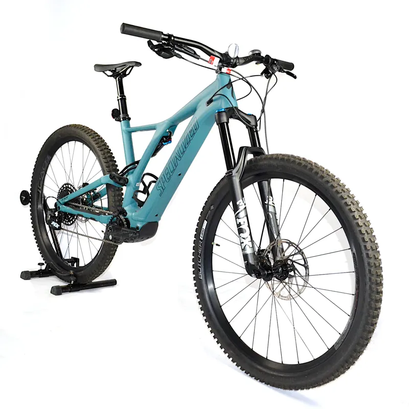 Nearly New Specialized Turbo Levo SL Comp Electric MTB Large Turquoise/Black-3