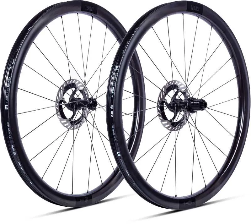 ERE Tenaci GA40 Carbon Road Wheelset - Shimano - Matt Black