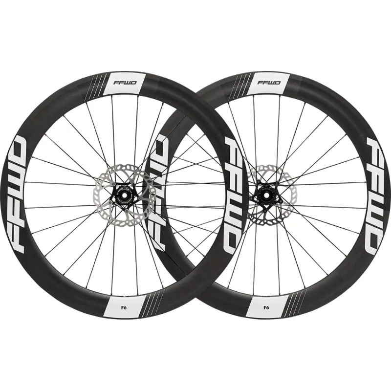 FFWD F6D 60mm Full Carbon Clincher DT240 Disc Wheelset - White