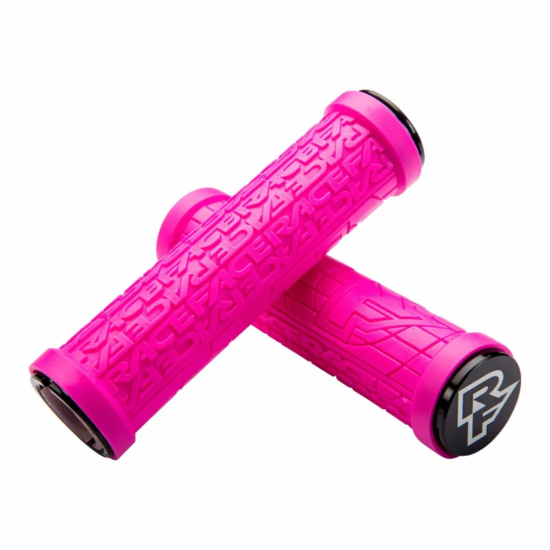 Race Face Grippler Lock-On MTB Grips - Magenta