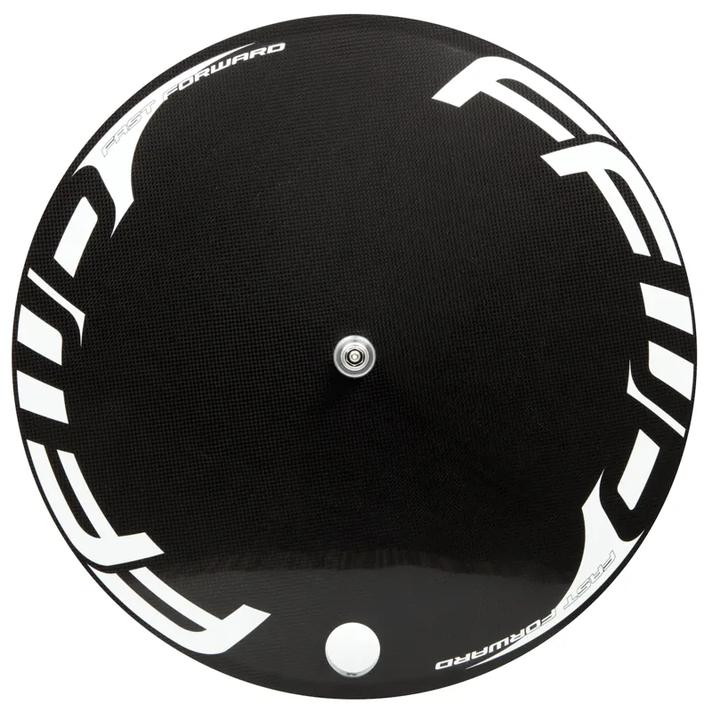 FFWD Disc Wheel TT/Tri Full Carbon Tubular Rear Wheel - Black/White