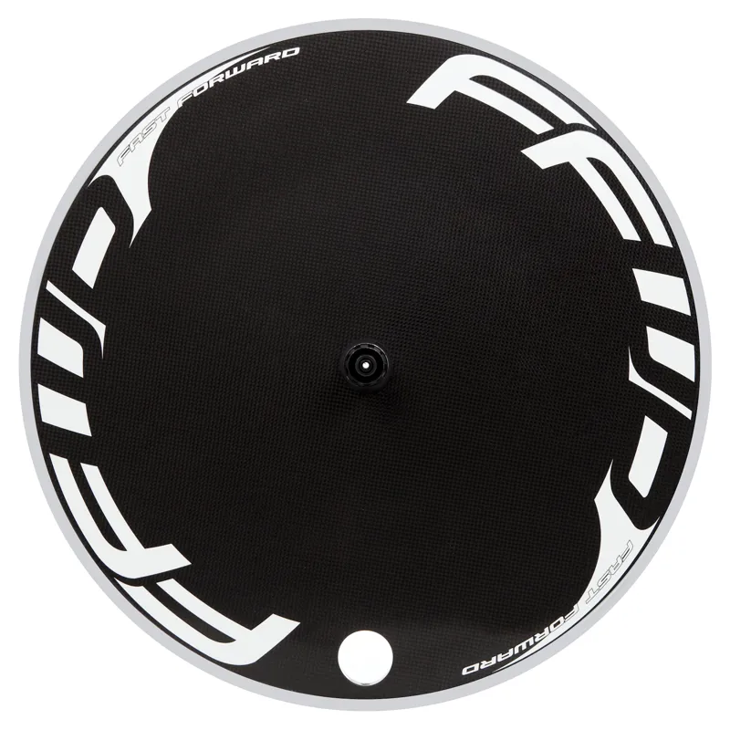 FFWD Disc Wheel TT/Tri Alloy Clincher Rear Wheel - Black/White