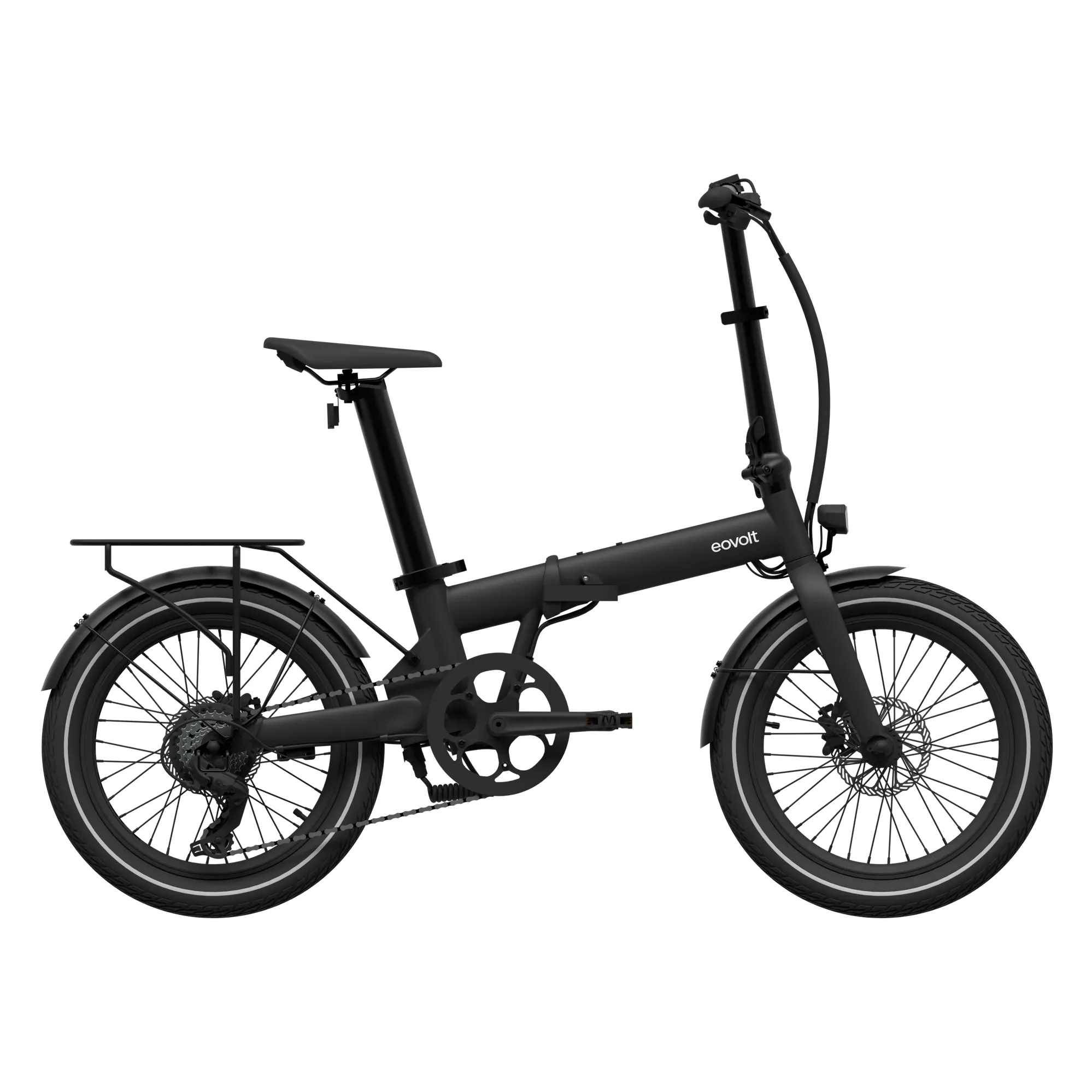 Eovolt Afternoon 20w Origins Folding Electric Bike Onyx Black