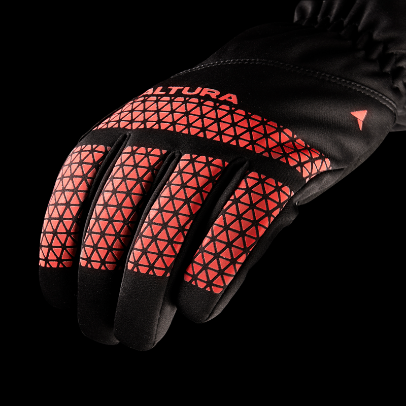 Altura Nightvision V Waterproof Long Finger Gloves - Black/Red-2