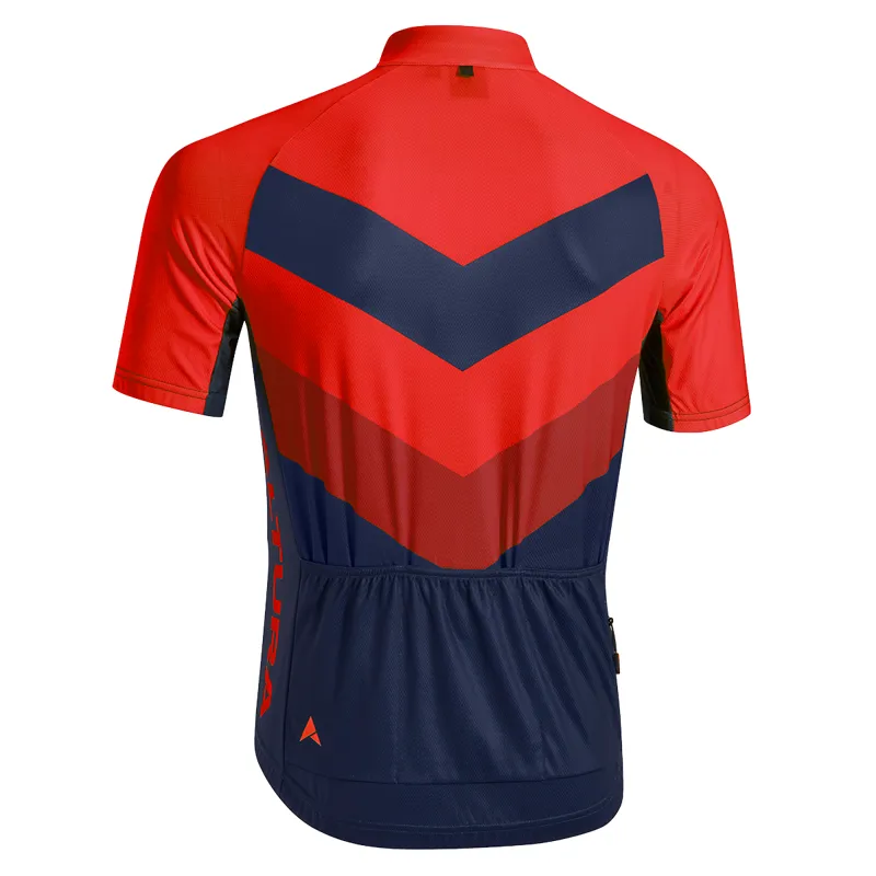 Altura Club Short Sleeve Jersey - Red/Navy-1