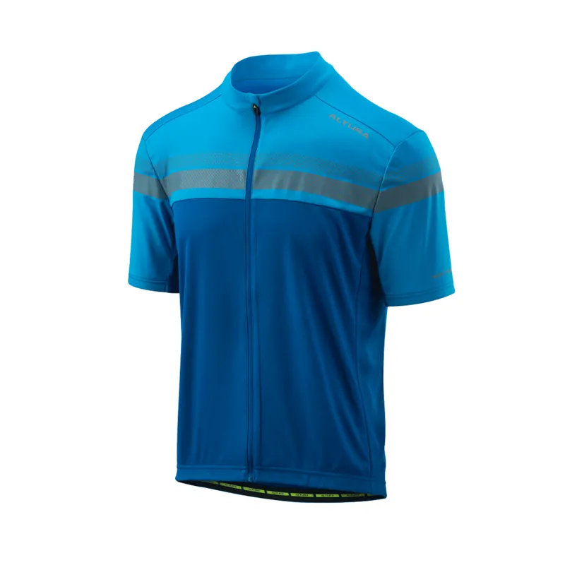 Altura Nightvision Short Sleeve Jersey - Blue Citrus Lime Glitch