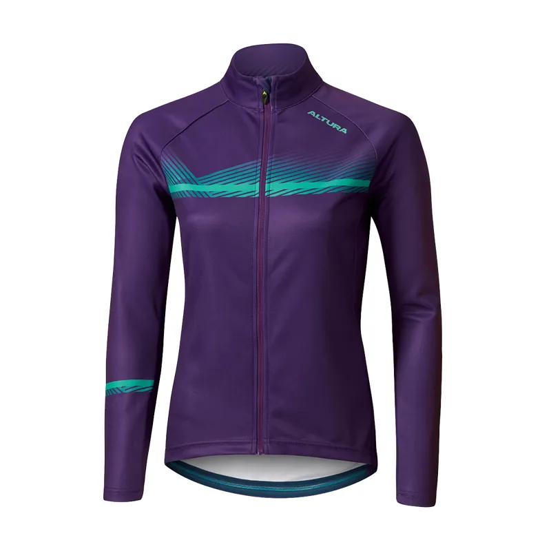 Altura Airstream Long Sleeve Womens Jersey - Purple/Green