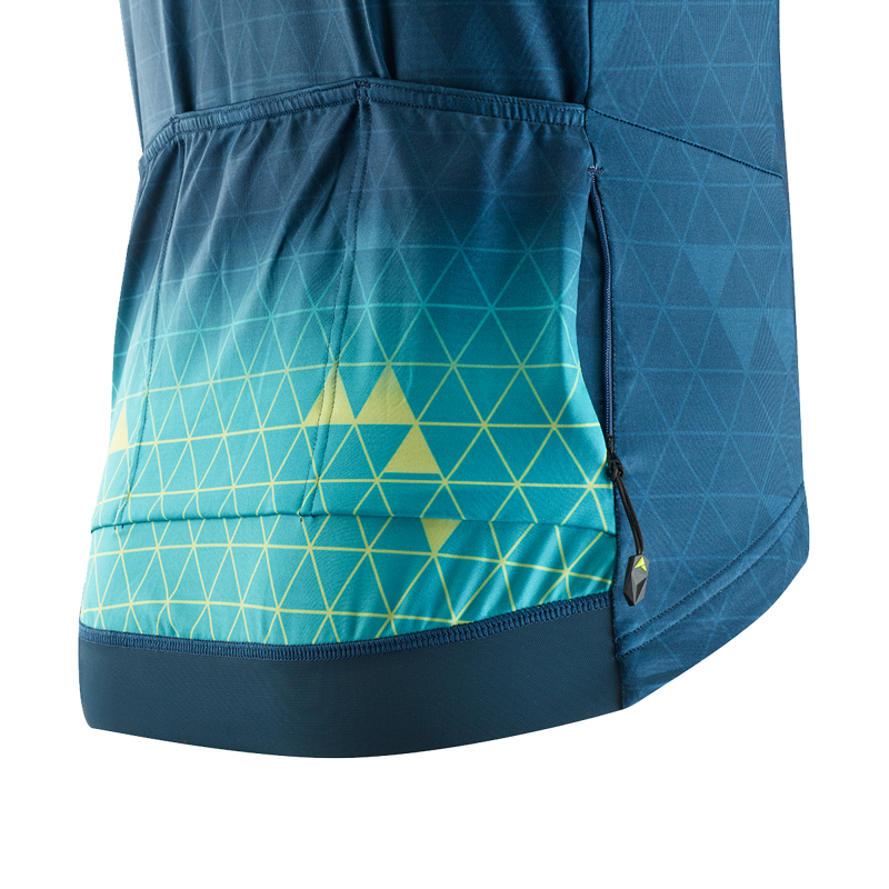 Altura Icon Womens Long Sleeve Jersey - Grid - Green/Teal-2