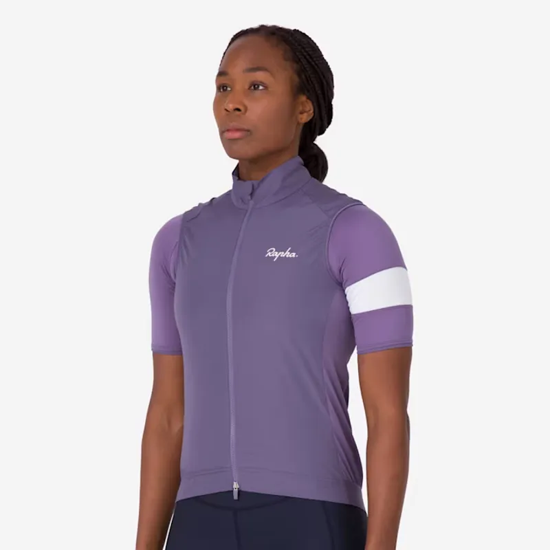 Rapha Core Women's Cycling Gilet - Dusted Lilac/White-3