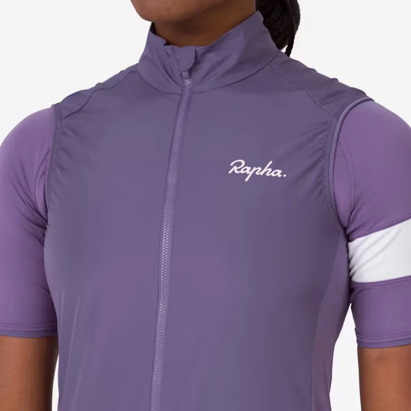 Rapha Core Women's Cycling Gilet - Dusted Lilac/White-4