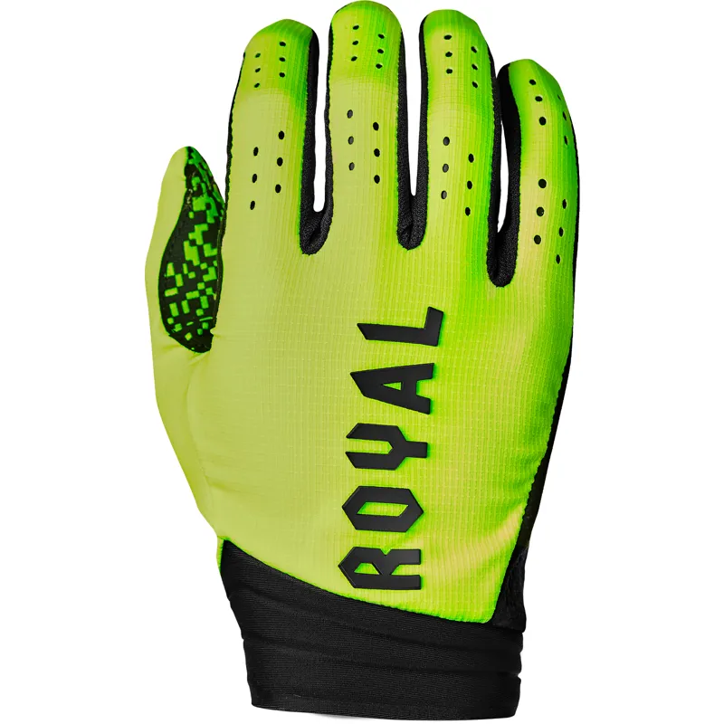 Royal Racing Apex Long Finger Gloves - Flo Yellow