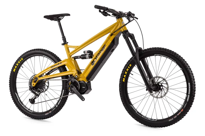 Orange Alpine 6 E RS 27.5 2019 Electric MTB - Mustard Yellow-1
