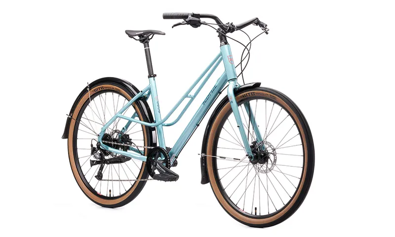 Kona Coco Womens 2021 Hybrid Bike - Dour Mint-1