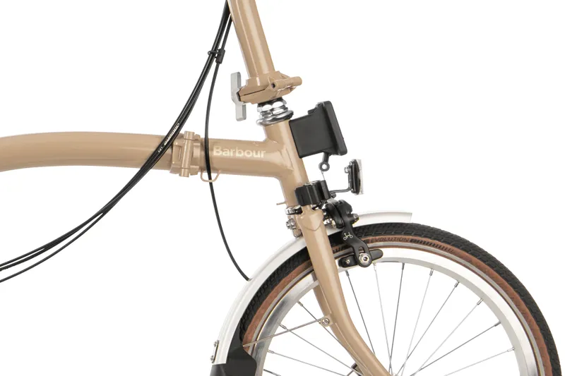 Brompton M6L Barbour Edition C Line Folding Bike - Amble Sands-4