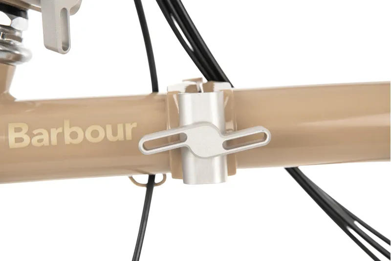 Brompton M6L Barbour Edition C Line Folding Bike - Amble Sands-6