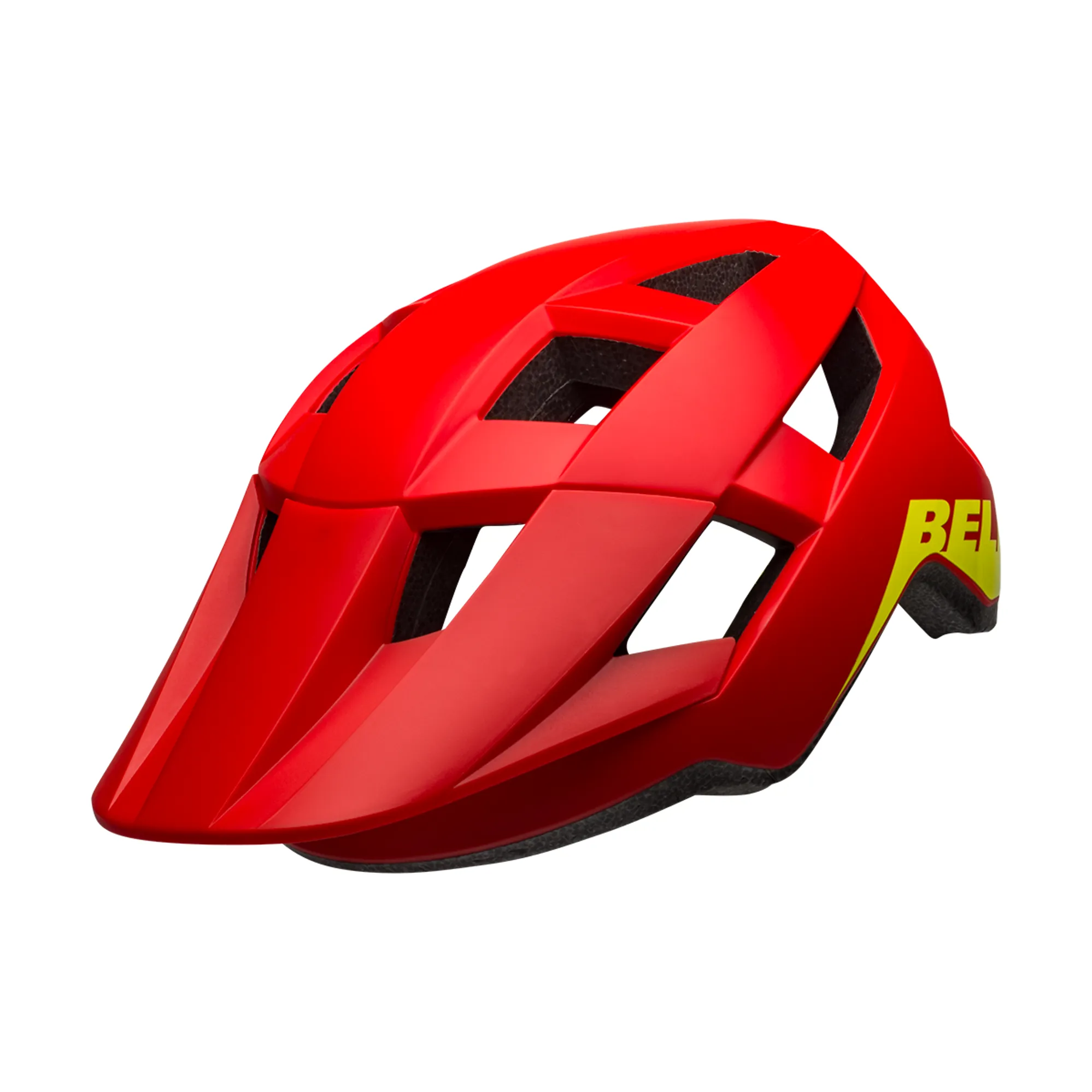 Bell Spark Junior Youth Helmet 50 57cm Red Hi Viz