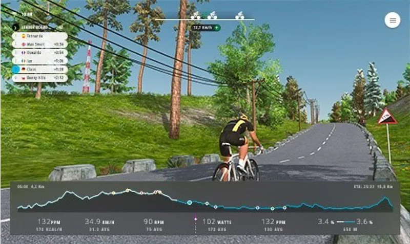 BKOOL Smart Go Trainer - White/Black - One Size-10