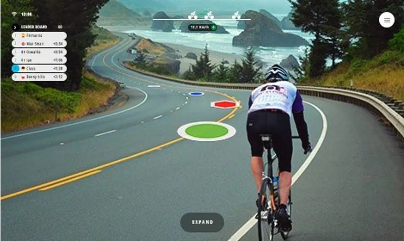 BKOOL Smart Go Trainer - White/Black - One Size-5