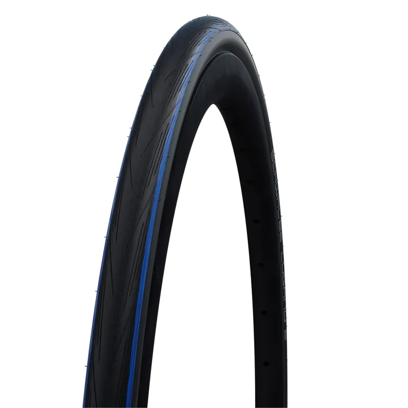 Schwalbe Lugano II Folding 700 x 25c Road Bike Tyre - Black/Blue