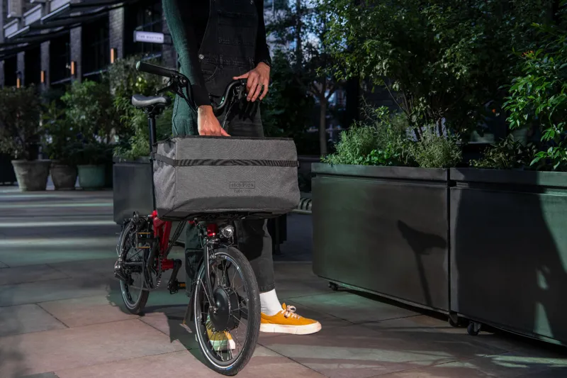 Brompton Electric Bike Basket Bag - Dark Grey-2