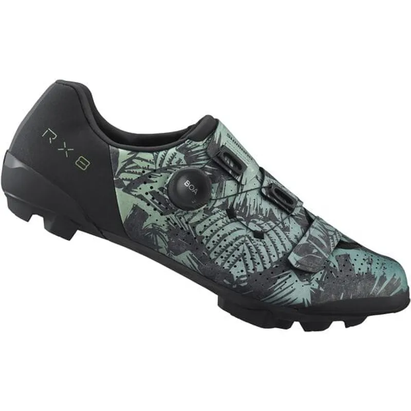 Shimano RX8 Gravel Road Shoes - Tropical Leaves