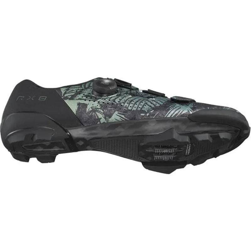 Shimano RX8 Gravel Road Shoes - Tropical Leaves-3