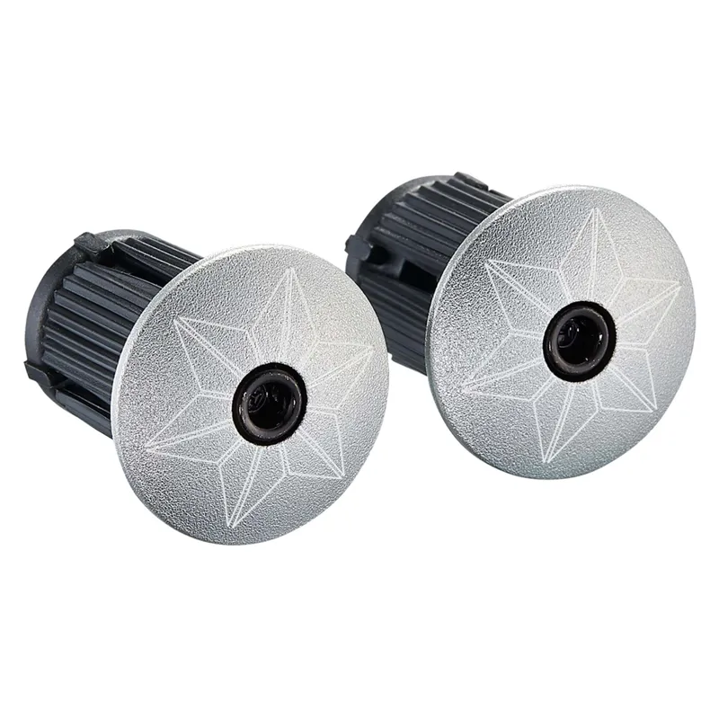 Supacaz Bling Bar Tape - Platinum + Ano Platinum Plugs-2