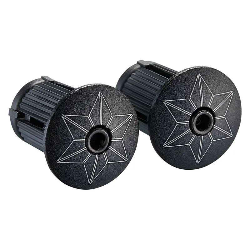 Supacaz Super Sticky Kush Classic Bar Tape - Black + Ano Black Plugs-2