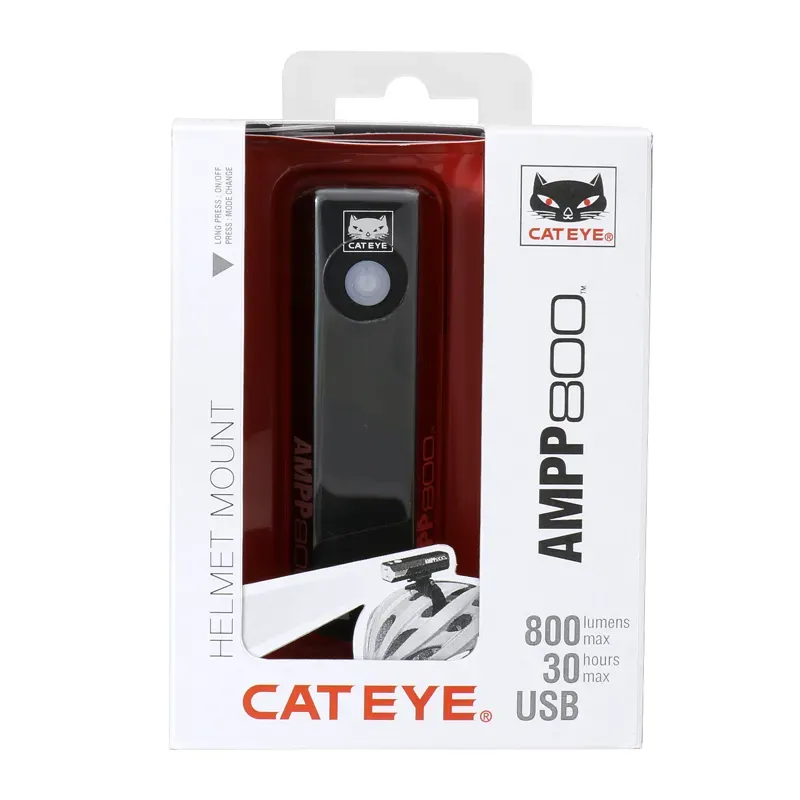 Cateye AMPP 800 Lumens Front Light Helmet Mount Kit-1