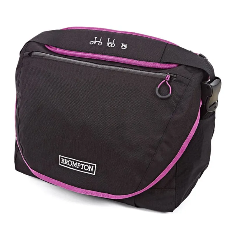 Brompton C Bag Handlebar Bag - Black/Berry Crush-1