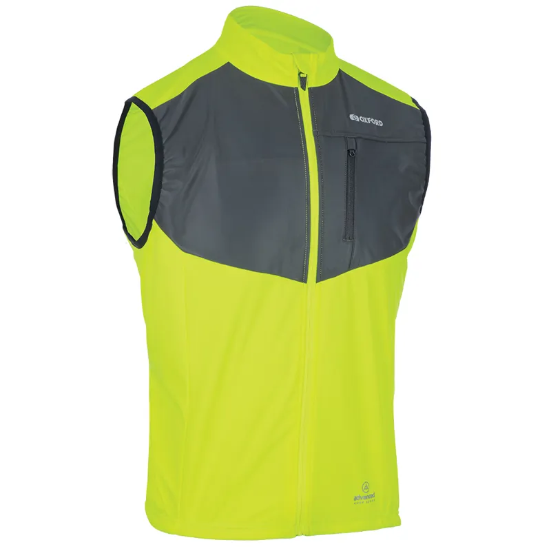 Oxford Venture Men's Windproof Gilet - Fluo Yellow