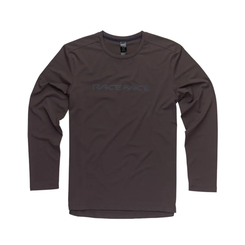 Race Face Commit Long Sleeve Tech Men's Jersey - Charcoal
