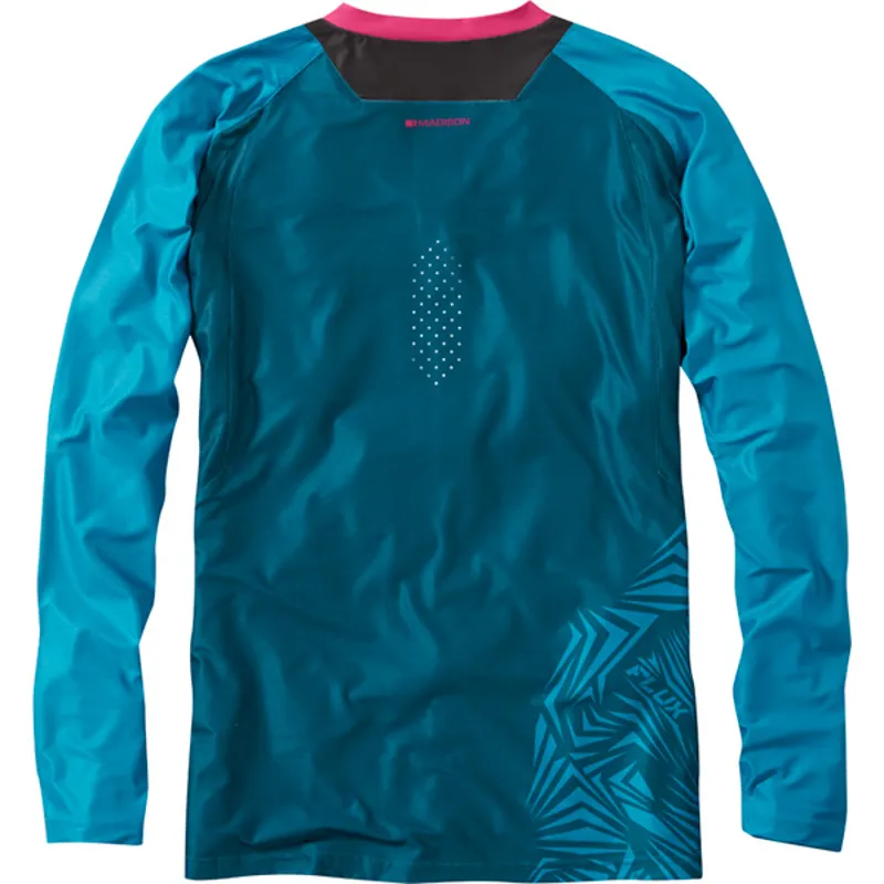Madison Flux Enduro Long Sleeve Jersey - Atlantic Blue/China Blue-1