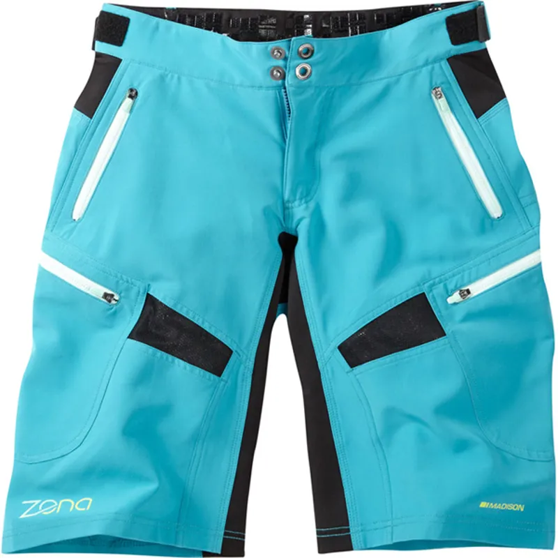 Madison Zena Womens Baggy Shorts - Blue - Size 10