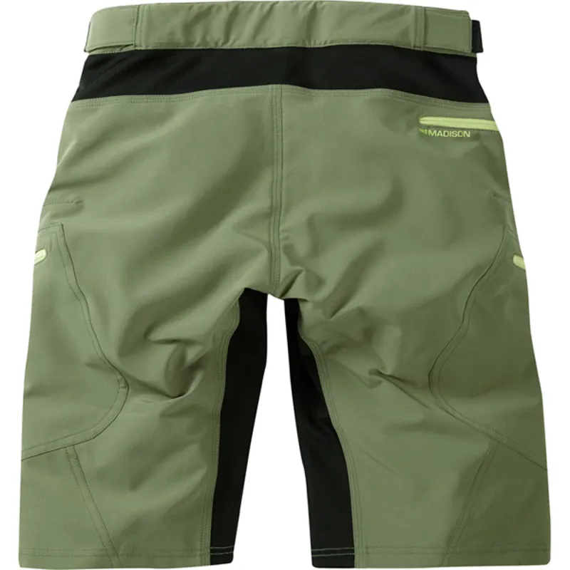 Madison Zena Womens Baggy Shorts - Green-1