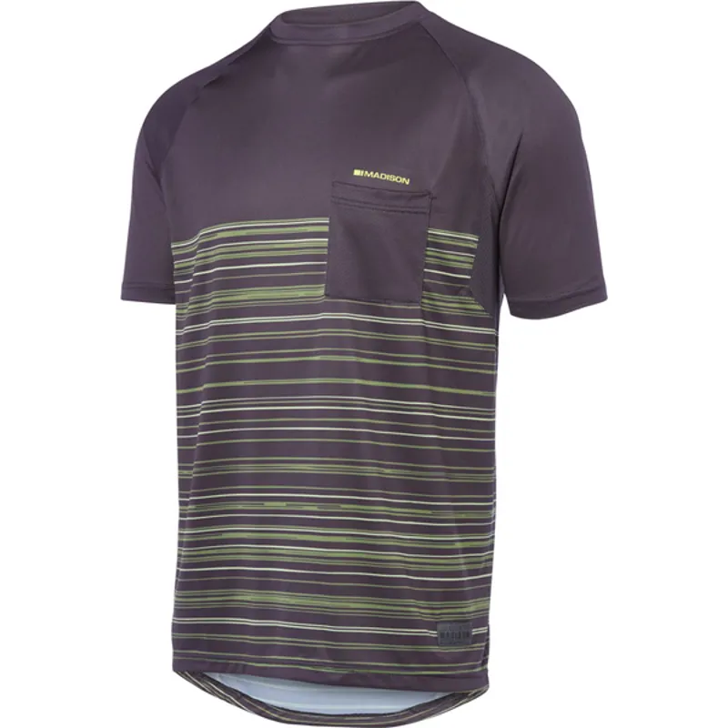 Madison Roam Short Sleeve Jersey - Black/Mint Green